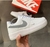 Tênis Nike air force branco cinza Refletivo