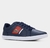 Tênis couro Lacoste Europa Masculino Azul Marinho vermelho - comprar online