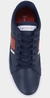 Tênis couro Lacoste Europa Masculino Azul Marinho vermelho - loja online