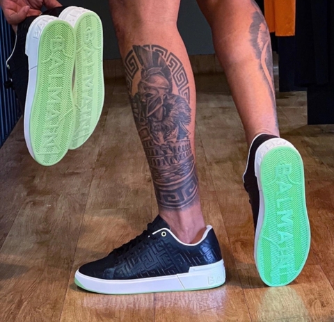 Tênis balmain - Preto Verde