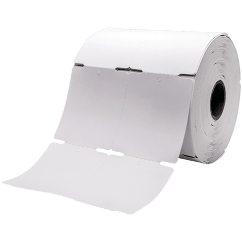 Rolo de Etiquetas Tag para roupas 50mm x 60mm, 1300 tags, 2 colunas