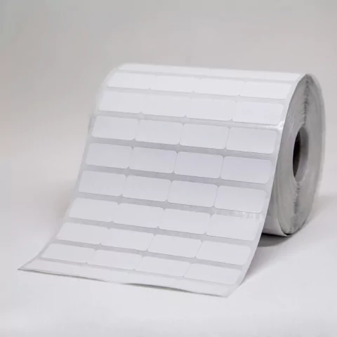 Rolo de Etiquetas Código de Barras 25mm x 12mm, Papel Couchê, 10000 etiquetas, 4 Colunas