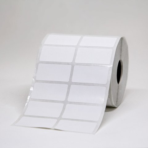 Rolo de Etiquetas Código de Barras 40mm x 20mm, Papel Couchê, 3000 etiquetas, 2 Colunas