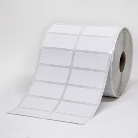 Rolo de Etiquetas Código de Barras 45mm x 20mm, Papel Couchê, 4000 etiquetas, 2 Colunas