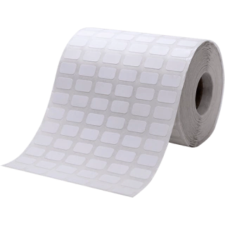 Rolo de etiquetas 13mm x 8mm, 6 Colunas, Papel Couchê, 15000 etiquetas