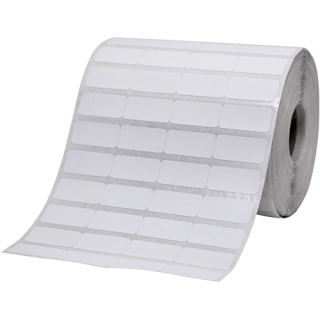 Rolo de Etiquetas Código de Barras 25mm x 12mm, BOPP, 10000 etiquetas, 4 Colunas