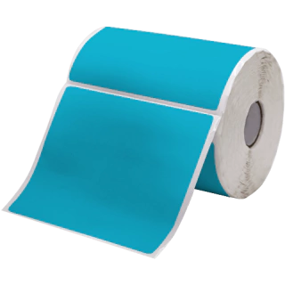 Rolo de Etiquetas 100mm x 80mm, Azul