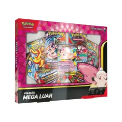 Pokémon TCG Box Mega Clefable Ex Coleção Mega Luar Copag - comprar online