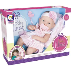 Boneca Baby Ninos Bebê Recém Nascido Cotiplás 2032 - Produtos Nota 10 | Alô Passa Quatro Shop | Mundo Alô 
