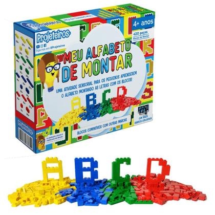 MEU ALFABETO DE MONTAR 420 PEÇAS - PROJETEIROS