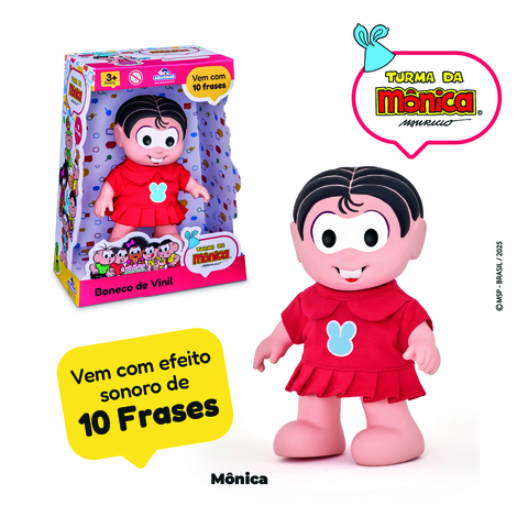 BONECA MONICA CLASSICA FALA 10 FRASES - REF.2016
