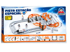 Pista Estação Espacial Braskit 0409 com Carrinho, Astronautas e Foguete - Mundo Alô. Uma experiência Alô Passa Quatro Shop