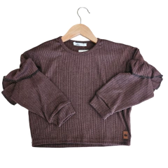 Buzo "Mora" Tejido Chocolate