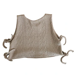 Chaleco "Inés" Beige - comprar online