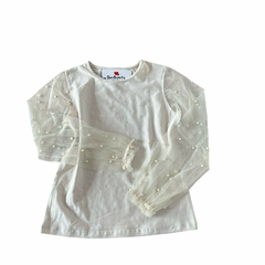 Remera "Perla" arroz