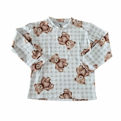 Pijama "Osito" a cuadros - comprar online