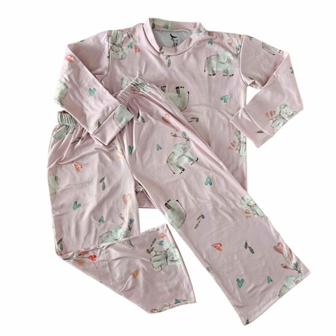 Pijama "Elefante" rosada