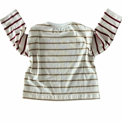 Remera "Goya" Raya camel/bordo - comprar online