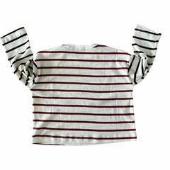 Remera "Coello" Raya bordo - comprar online