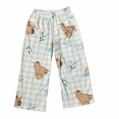 Pijama "Capibara" rayas verde en internet