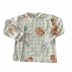 Pijama "Capibara" raya celeste - comprar online