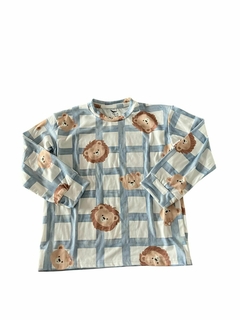 Pijama "Lion" Celeste - comprar online