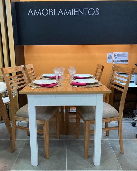 Set: Mesa extensible Italy + 4 Sillas Maura