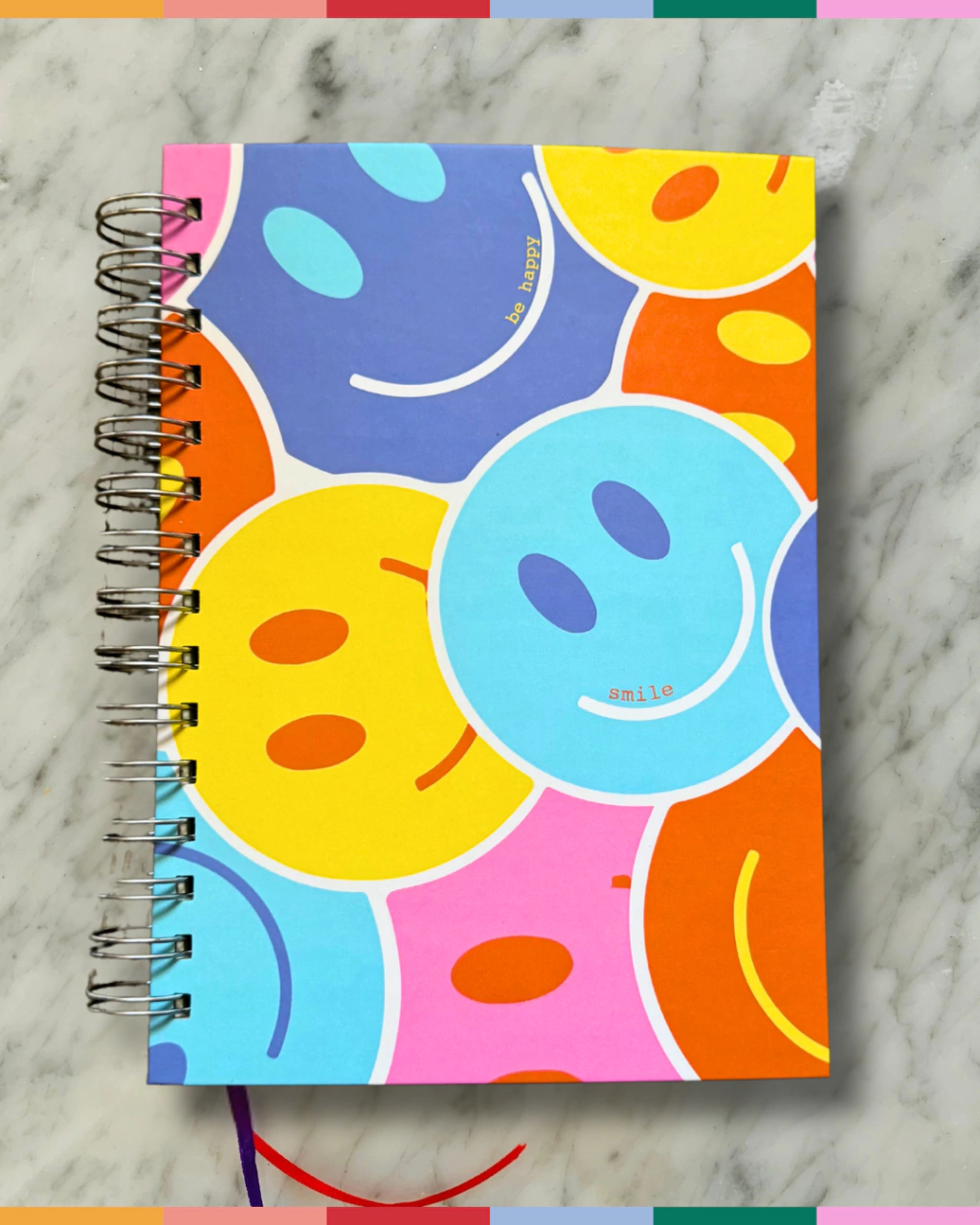 Cuaderno Happy Face Anillado A5 (15*21 cm)