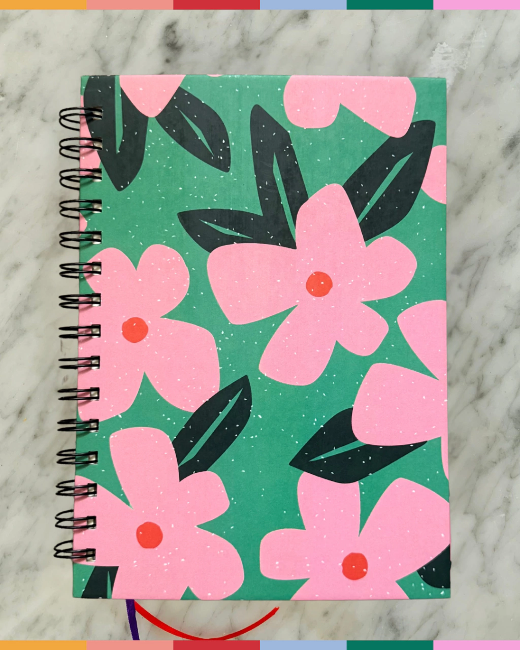 Cuaderno Flores Anillado A5 (15*21 cm)