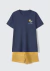 Conjunto Curto Infantil Menino Com Estampa Hering - Azul