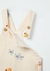 Conjunto Jardineira Com Body Bebê Unissex Hering - Bege