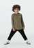 Blusa Manga Longa Menino Toddler Com Bolsos Hering - Verde