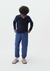 Calça Jogger Infantil Menino Em Moletom Sarjado Hering - Azul - comprar online