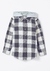 Camisa Infantil Menino Fio Tinto Xadrez Com Capuz Hering - Cinza - comprar online