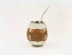 Mate Carolina calabaza de alpaca