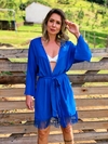 Kimono Franja Azul