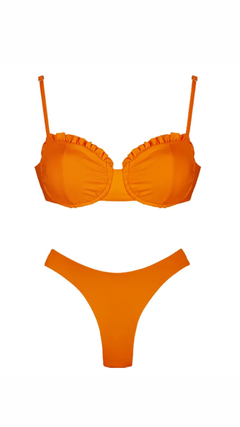 Conjunto Aurora Laranja , rosa e preto