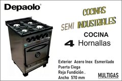 COCINA INDUSTRIAL 4 HORNALLAS DEPAOLO