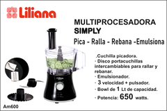 PROCESADORA SIMPLY LILIANA AM600