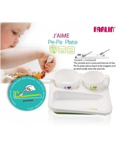 SET DE PLATO INCLINABLE PARA MICROONDAS Y LAVAVAJILLA - FARLIN BABY