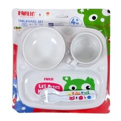 SET PLATO Y CUBIERTOS APTO MICROONDAS - comprar online