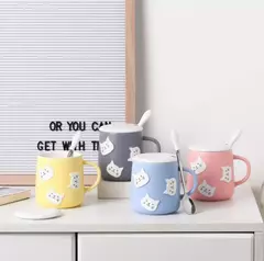 TAZA CON TAPA GATITO COLOR HAPPY - comprar online