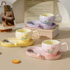 TAZA CON PLATO CUADRILLE TULIPAN en internet