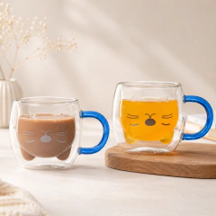 TAZA DOBLE VIDRIO GATITO ASA