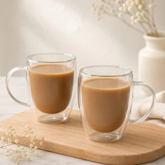 TAZA DOBLE VIDRIO COFFE MUG 350ML