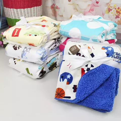 MANTA CORDERITO CUNA ESTAMPADA - comprar online