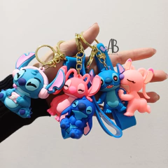 LLAVERO 3D STITCH ANGELA LOVE PACK - comprar online