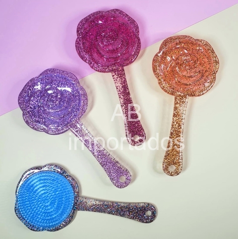 PEINE ROSAS GLITTER - comprar online