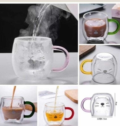 TAZA DOBLE VIDRIO GATITO ASA - Ab importados