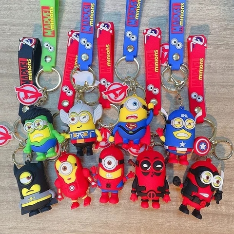 LLAVERO 3D MINIONS SUPERHEROES PACK